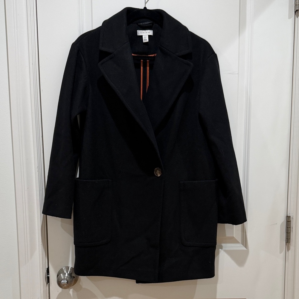 Topshop Black Trench Coat